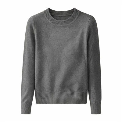 Crewneck kötött pulóver